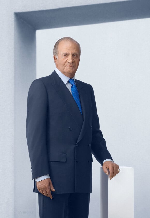 Portrait officiel du roi Juan Carlos Ier d'Espagne en 2012 à Madrid. © Dany Virgili / Maison royale d'Espagne