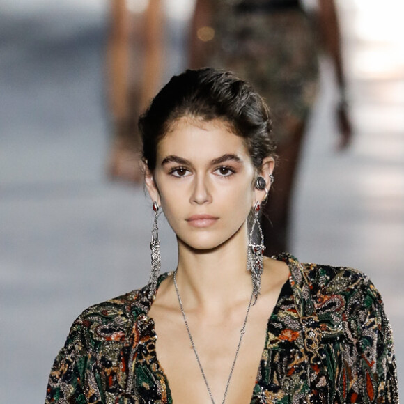 Kaia Gerber - Défilé de mode printemps-été 2018 "Saint Laurent" à Paris. Le 26 septembre 2017.