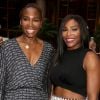 Venus Williams et sa soeur Serena Williams - People au "Virtual Tennis Tournament" à New York. Le 25 août 2016 © Nancy Kaszerman / Zuma Press / Bestimage
