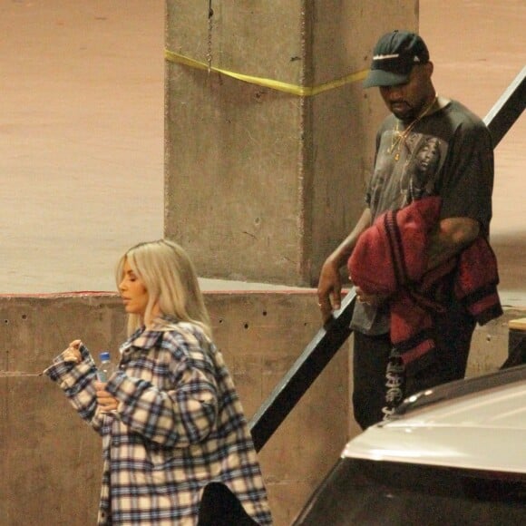 Exclusif - Kim Kardashian et son mari Kanye West à Los Angeles, le 1er décembre 2017.