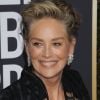 Sharon Stone sur le tapis rouge de la 75ème cérémonie des Golden Globe Awards au Beverly Hilton à Los Angeles, le 7 janvier 2018.
