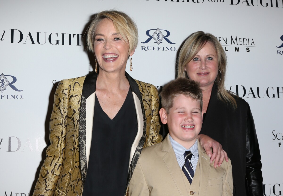 Photo Sharon Stone avec son fils Laird Stone et sa soeur Kelly Stone