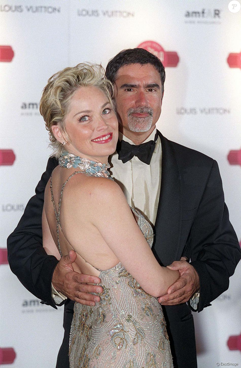Sharon Stone et son ex-mari Phil Bronstein (au Festival de Venise en