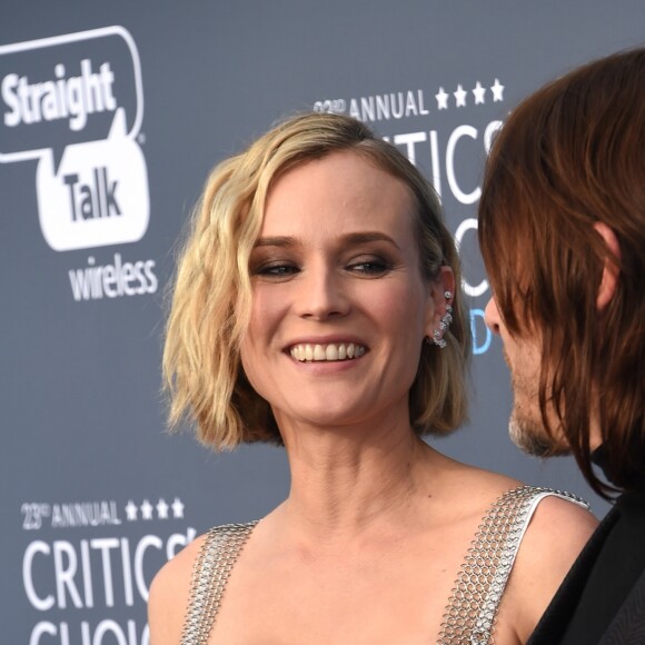 Diane Kruger et Norman Reedus lors des "23ème Critics Choice Awards" au Barker Hangar à Los Angeles, le 11 janvier 2018. © Chris Delmas/Bestimage