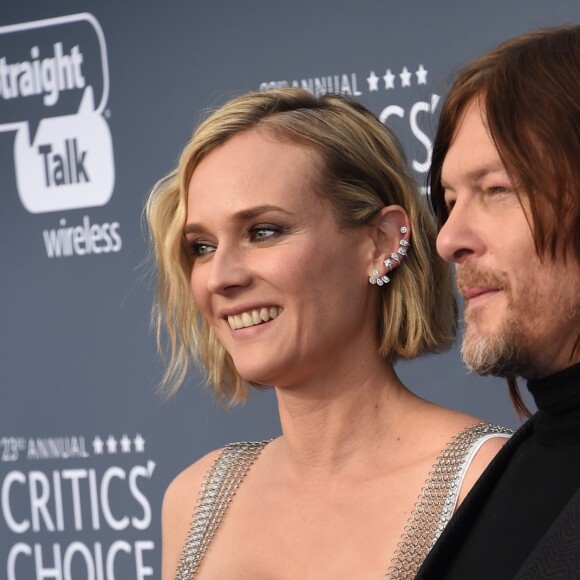 Diane Kruger et Norman Reedus lors des "23ème Critics Choice Awards" au Barker Hangar à Los Angeles, le 11 janvier 2018. © Chris Delmas/Bestimage