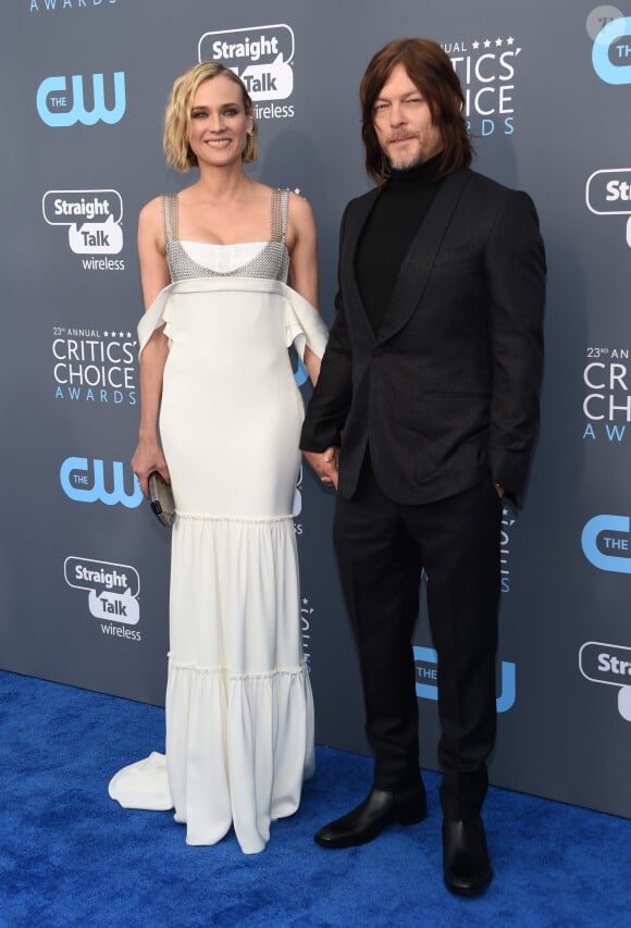 Diane Kruger et Norman Reedus lors des "23ème Critics Choice Awards" au Barker Hangar à Los Angeles, le 11 janvier 2018. © Chris Delmas/Bestimage