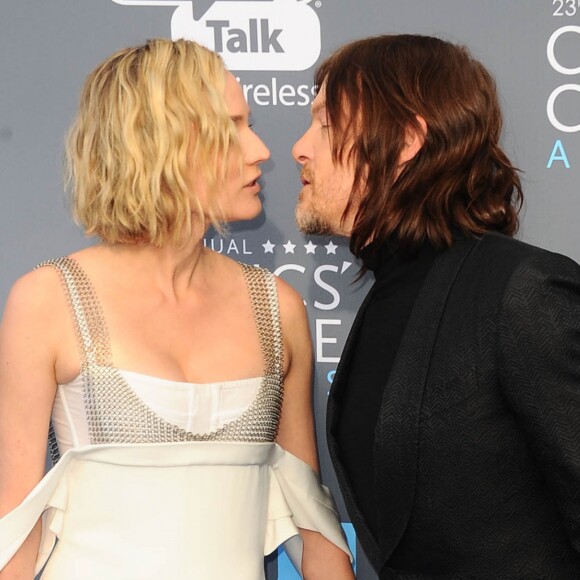 Diane Kruger et Norman Reedus lors des "23ème Critics Choice Awards" au Barker Hangar à Los Angeles, le 11 janvier 2018