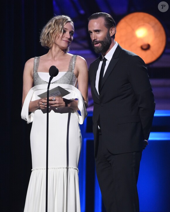 Diane Kruger et Joseph Fiennes lors des "23ème Critics Choice Awards" au Barker Hangar à Los Angeles, le 11 janvier 2018