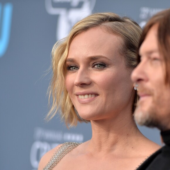 Diane Kruger et Norman Reedus lors des "23ème Critics Choice Awards" au Barker Hangar à Los Angeles, le 11 janvier 2018