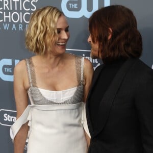 Diane Kruger et Norman Reedus lors des "23ème Critics Choice Awards" au Barker Hangar à Los Angeles, le 11 janvier 2018