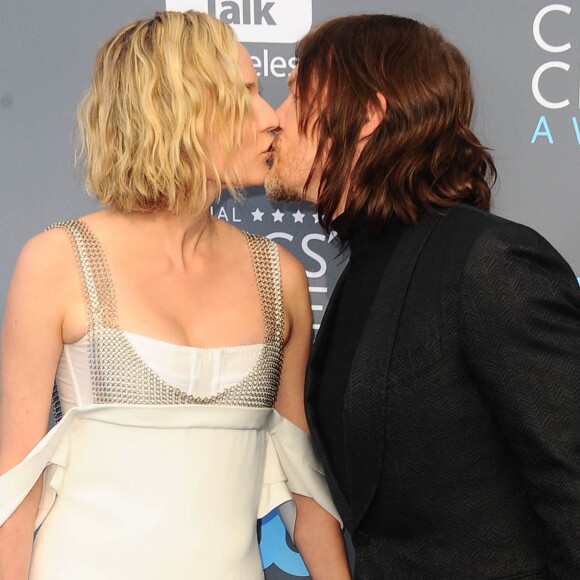 Diane Kruger et Norman Reedus lors des "23ème Critics Choice Awards" au Barker Hangar à Los Angeles, le 11 janvier 2018