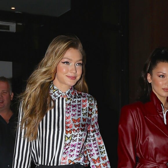 Gigi et Bella Hadid à New York, le 11 janvier 2018.