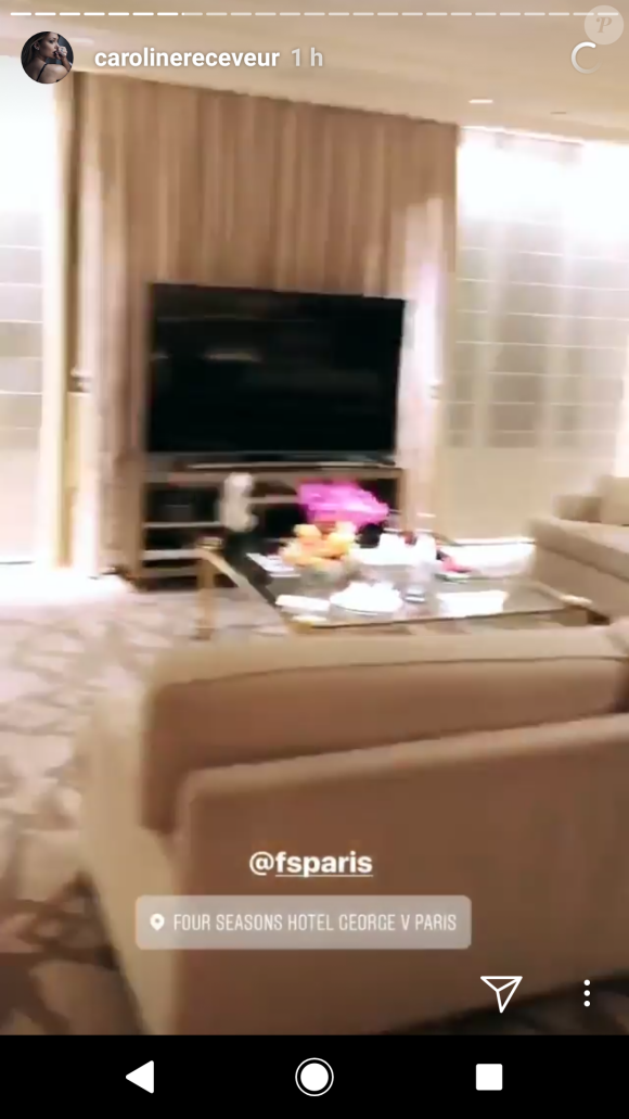 Caroline Receveur et Hugo Philip fêtent leurs un an d'amour, 12 janvier 2018