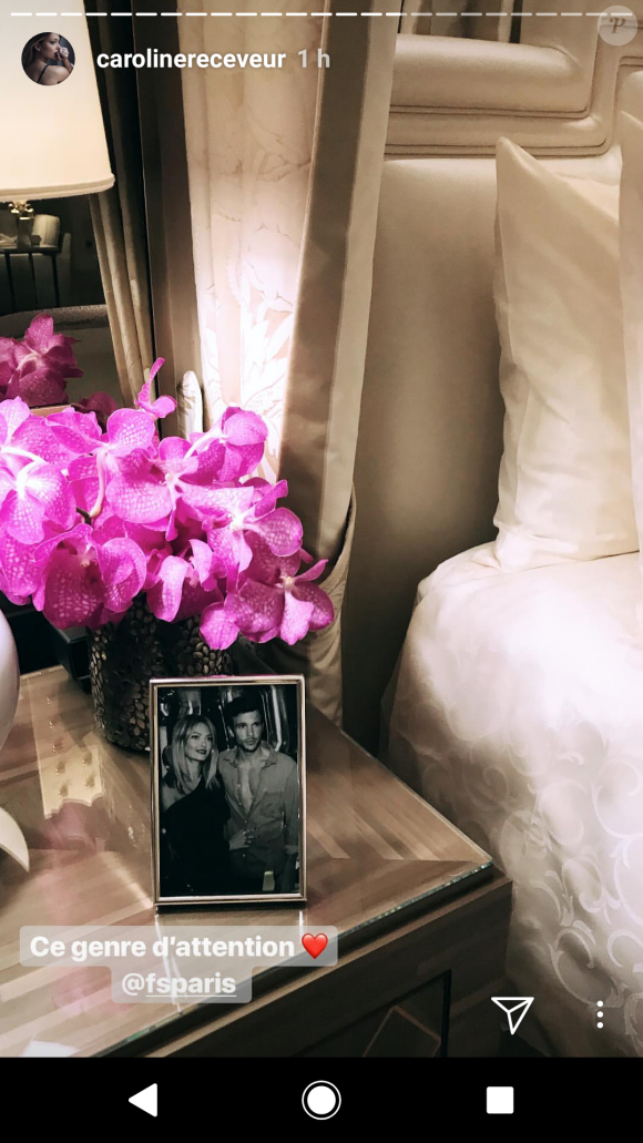 Caroline Receveur et Hugo Philip fêtent leurs un an d'amour, 12 janvier 2018