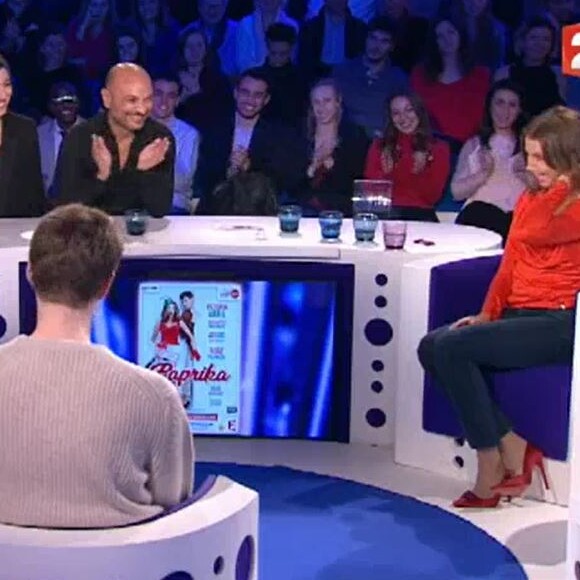 Victoria Abril sur le plateau de "ONPC", samedi 13 janvier 2018, France 2