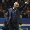 Pascal Dupraz, l'entraîneur du TFC, lors du match de Ligue 1 contre le PSG au Parc des Princes le 19 février 2017.