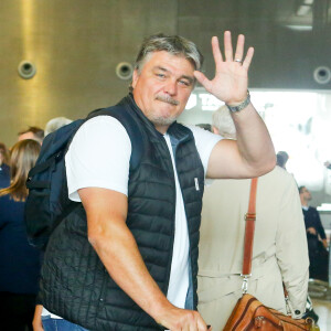 Exclusif - David Douillet - Arrivée des membres de la délégation française de Paris-2024 à l'aéroport de Paris-Charles-de-Gaulle, à Roissy-en-France, France, le 15 septembre 2017. © CVS/Bestiumage