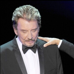 Johnny Hallyday et Sylvie Vartan à L'Olympia de Paris, le 19 septembre 2009.