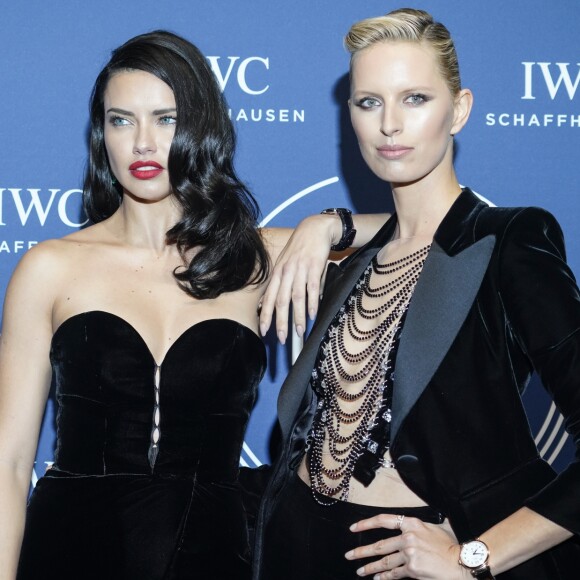Adriana Lima et Karolina Kurkova - Soirée de gala de présentation da la collection anniversaire à l'occasion des 150 ans d'IWC au Salon International de la Haute Horlogerie (SIHH) au Palais des Expositions et des Congrès Palexpo à Genève, le 16 janvier 2018.