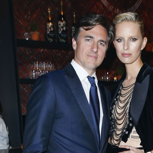 Karolina Kurkova et son mari Archie Drury - Soirée de gala de présentation da la collection anniversaire à l'occasion des 150 ans d'IWC au Salon International de la Haute Horlogerie (SIHH) au Palais des Expositions et des Congrès Palexpo à Genève, le 16 janvier 2018.  © Olivier Borde/Bestimage