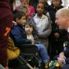 Le prince William, duc de Cambridge, avait le crâne fraîchement rasé le 18 janvier 2018 lors de sa visite à l'hôpital pour enfants Evelina, à Londres.