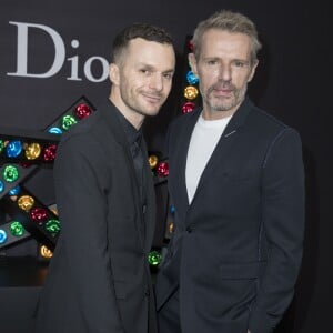 Lambert Wilson et Kris Van Assche - Backstage du défilé de mode Dior Homme Automne-Hiver 2018-2019 au Grand Palais à Paris, le 20 janvier 2018. © Olivier Borde/Bestimage