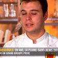 Adrien - "Top Chef 2018" sur M6. Le 31 janvier 2018.