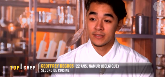 Geoffrey - "Top Chef 2018" sur M6. Le 31 janvier 2018.