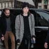 Kaia Gerber est de retour à l'hôtel George V après avoir défilé pour Chanel. Paris, le 23 janvier 2018. © Cyril Moreau/bestimage