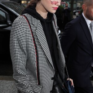 Kaia Gerber est de retour à l'hôtel George V après avoir défilé pour Chanel. Paris, le 23 janvier 2018. © Cyril Moreau/bestimage