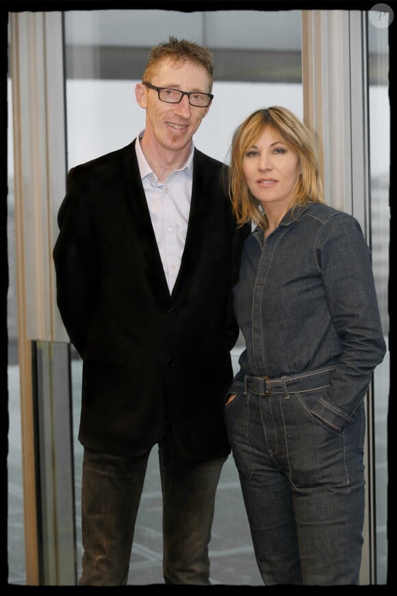 Exclusif - Patrick Dils, Mathilde Seigner - Conférence de presse de la présentation "Je voulais juste rentrer chez moi », le film d' Y. Rénier avec M. Seigner consacré à l' affaire P. Dils, diffusé sur France 2 le 24 janvier prochain. Paris, France Télévisions, le 21 décembre 2017. © Alain Guizard/Bestimage21/12/2017 - Paris