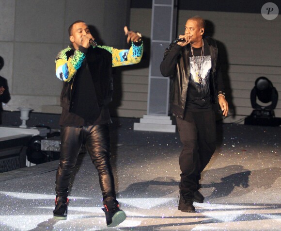 Kanye West et JAY-Z au défilé Victoria's Secret 2011.