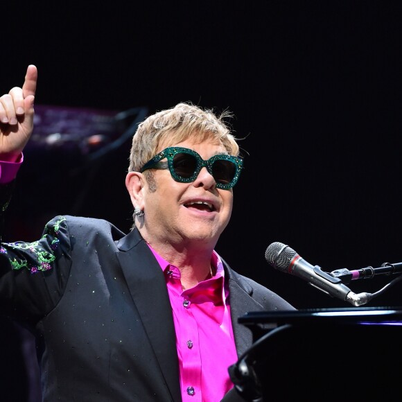 Elton John en concert au Grimaldi Forum à Monaco, le 6 décembre 2017. © Bruno Bebert/Bestimage