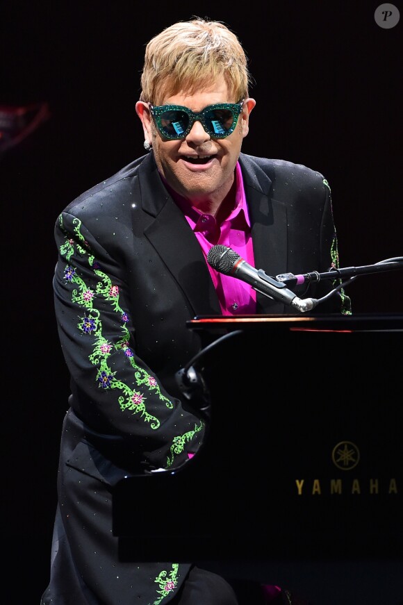 Elton John en concert au Grimaldi Forum à Monaco, le 6 décembre 2017. © Bruno Bebert/Bestimage