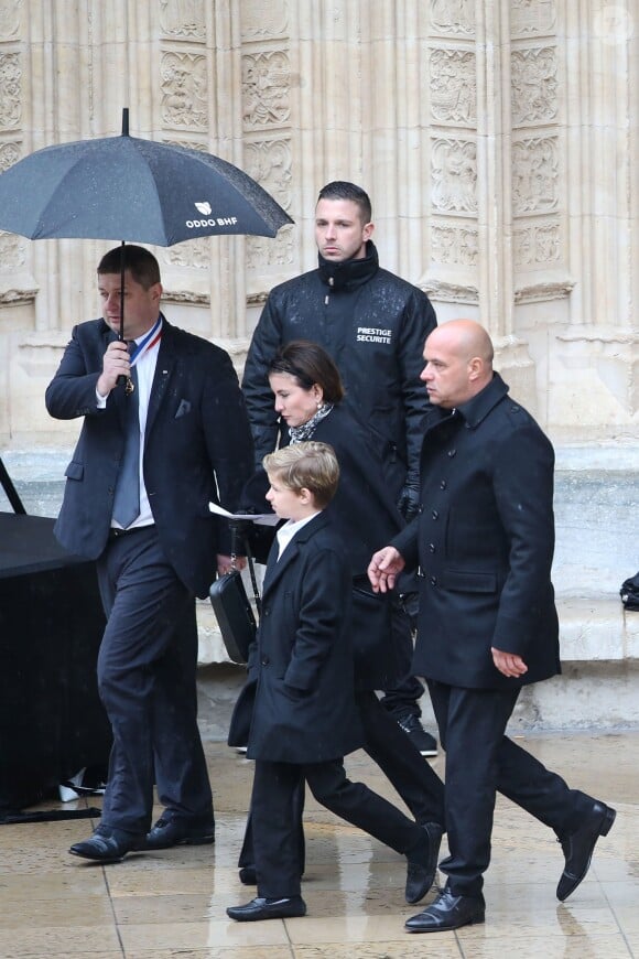 Philippe Bernachon - Sorties des obsèques de Paul Bocuse en la cathédrale Saint-Jean de Lyon, le 26 janvier 2018.