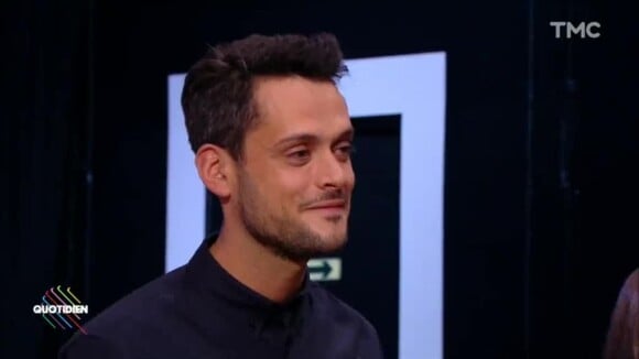 Baptiste des Monstiers lors de sa première dans "Quotidien", le 25 janvier 2018 sur TMC.