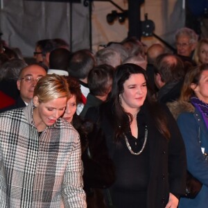 Le prince Albert II de Monaco, la princesse Charlene et leur enfant le prince héritier Jacques et la princesse Gabriella - La famille princière de Monaco lors des traditionnelles célébrations de la Sainte Dévote, sainte patronne de Monaco et de la famille princière, à Monaco. Le 26 janvier 2018 © Bruno Bebert / Bestimage