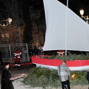 Le prince Albert II de Monaco, la princesse Charlene et leur enfant le prince héritier Jacques et la princesse Gabriella - La famille princière de Monaco lors des traditionnelles célébrations de la Sainte Dévote, sainte patronne de Monaco et de la famille princière, à Monaco. Le 26 janvier 2018 © Bruno Bebert / Bestimage