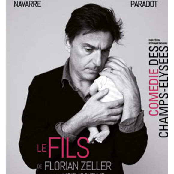 Yvan Attal, Rod Paradot, Anne Consigny et Elodie Navarre dans "Le Fils" de Florian Zeller, à la Comédie des Champs-Elysées jusqu'au 14 juillet 2018.