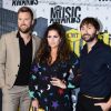 Charles Kelley, Hillary Scott, Dave Haywood lors des ''2017 CMT Music awards'' au Music City Center à Nashville, le 7 juin 2017.