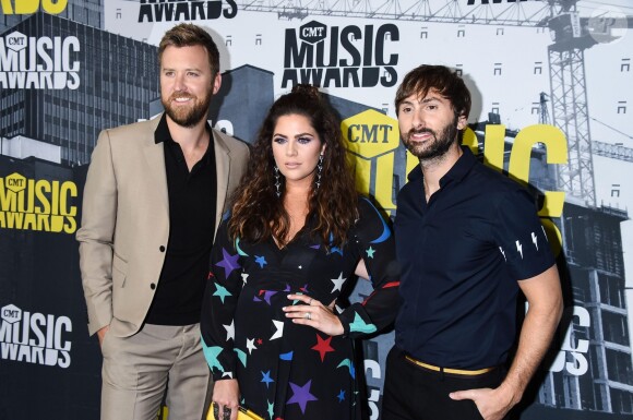Charles Kelley, Hillary Scott, Dave Haywood lors des ''2017 CMT Music awards'' au Music City Center à Nashville, le 7 juin 2017.