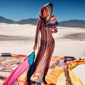 Kendall Jenner - Campagne Missoni, printemps-été 2018. Photo par Harley Weir.