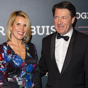 Christian Estrosi et sa femme Laura Tenoudji - Soirée de la 33ème édition du Festival Automobile International à l'hôtel International des Invalides à Paris le 30 janvier 2018. © Pierre Perusseau/Bestimage