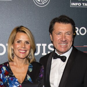 Christian Estrosi et sa femme Laura Tenoudji - Soirée de la 33ème édition du Festival Automobile International à l'hôtel International des Invalides à Paris le 30 janvier 2018. © Pierre Perusseau/Bestimage