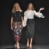 Keren Craig et Georgina Chapman - Défilé Marchesa à New York, le 13 septembre 2017.