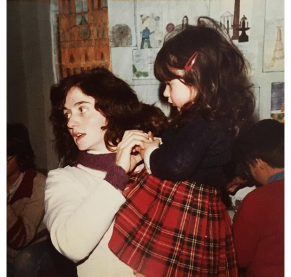Fabienne Carat et sa maman, une archive personnelle dévoilée le 31 janvier 2018.