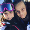 La princesse Stéphanie de Monaco avec sa fille Pauline Ducruet aux sport d'hiver à Auron en décembre 2016, photo Instagram