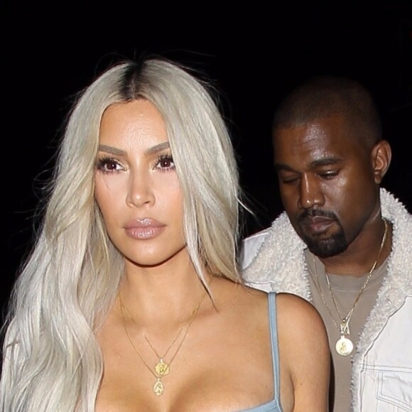 Kim Kardashian et Kanye West à West Hollywood, le 2 novembre 2017.