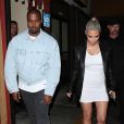 Kanye West et sa femme Kim Kardashian à Los Angeles, le 26 octobre 2017.