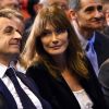Nicolas Sarkozy et sa femme Carla Bruni-Sarkozy très complices lors d'un meeting à Marseille © Bruno Bebert/Bestimage